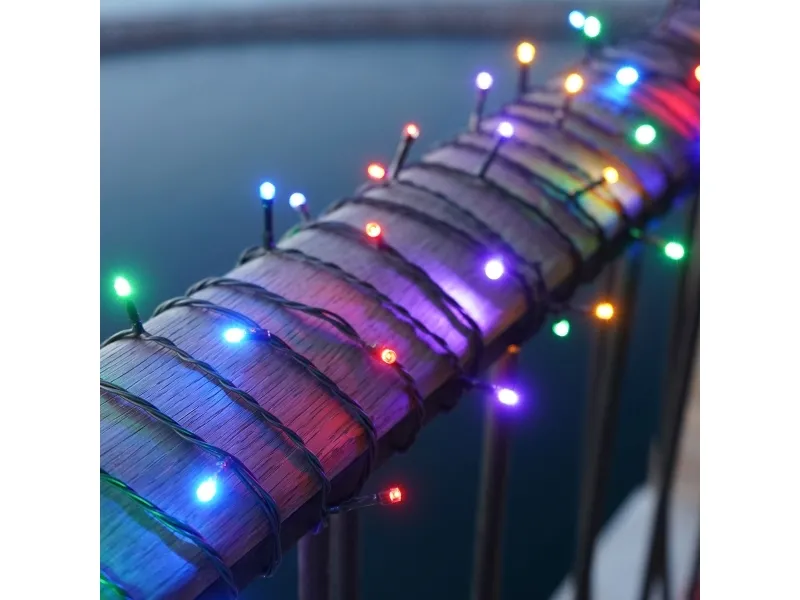 Sirius Easy-Line batteridrevet lyssnor 80 LED 7,9 m multi
