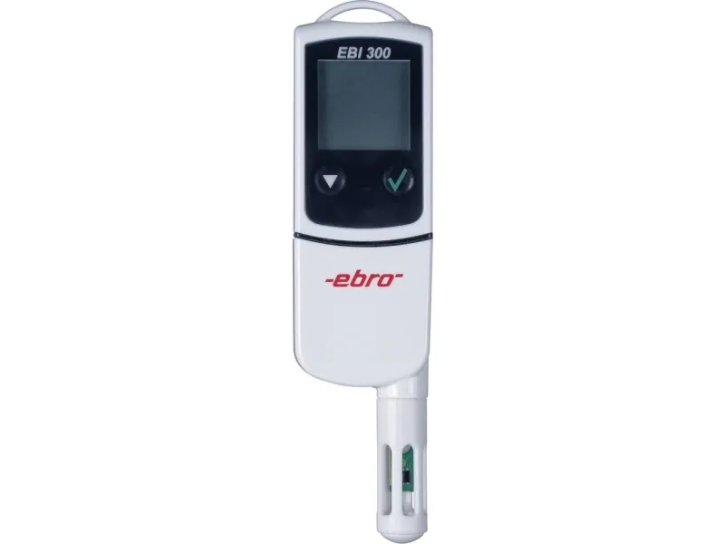 ebro 1340-6334-D EBI 300 TH multi-datalogger, kalibrert (DAkkS), måler luftfuktighet og temperatur -30 til 70 °C, 0 til 100 % rF