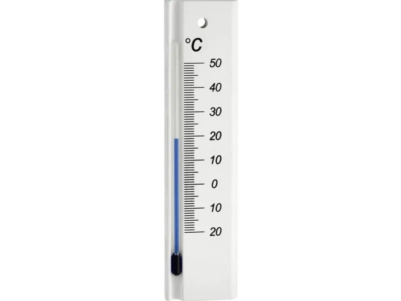 TFA analogt innendørstermometer i bøk, hvit 12.1053.09 (12.1053.09)