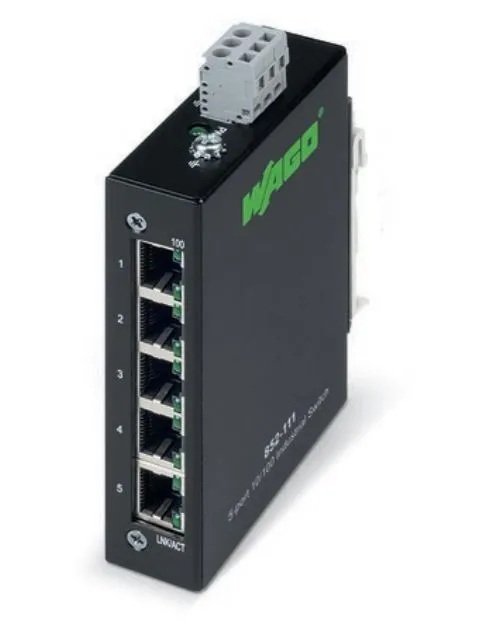 Industriell bryter ECO 5 porter 100Mbit 100BASETX 852-111