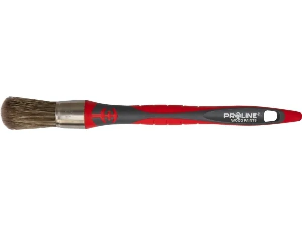Pro-Line Rundbørste premium 21mm,håndtak.2k-tpr,ss,for tre,proline