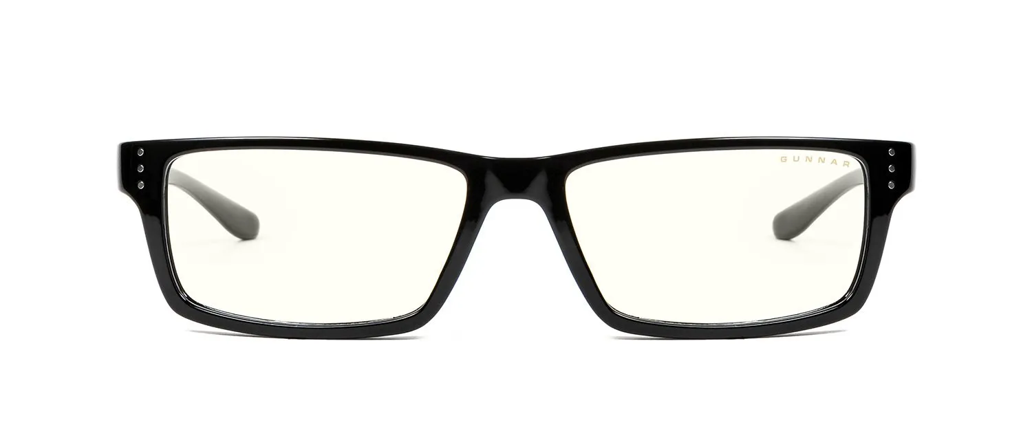 Gunnar Optiks Riot, Unisex, Rektangel, Klassisk, Sort, Nylon-polymer, Gjennomsiktig