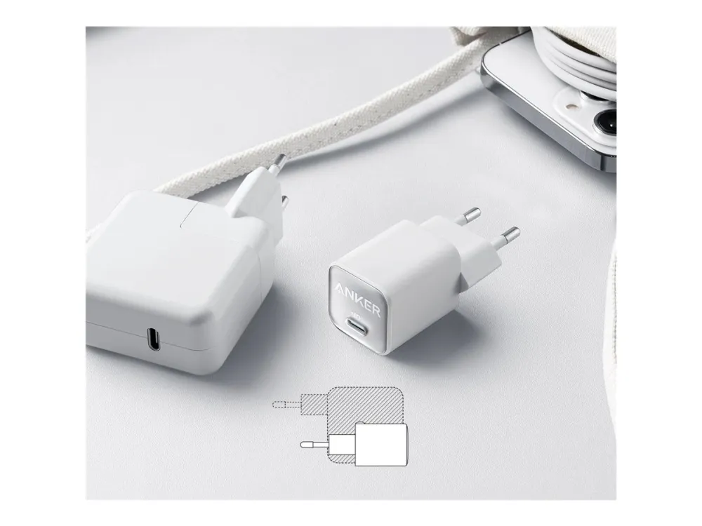 Anker 511 Nano III 30W USB-C Power Adapter - White