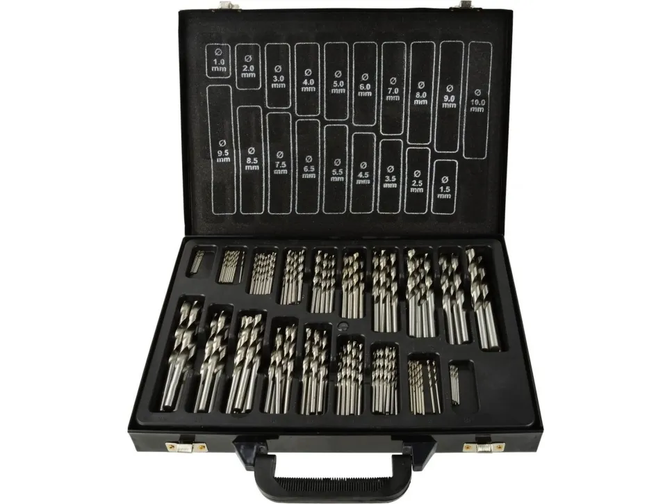 Boresett Geko HSS sylindrisk 1,0–10,0 mm (sett)