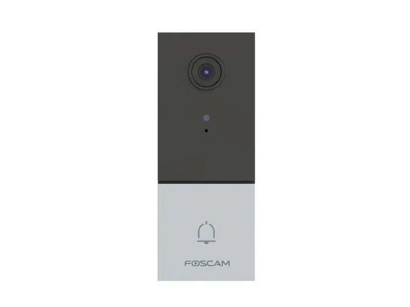 Foscam VD1 Ansiktsgjenkjenning videodørklokke [2K QHD, Dual Band WiFi, kompatibel med Amazon Alexa og Google Assistant]
