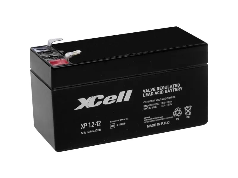 XCell XP1.212 blybatteri 12 V 1,2 Ah blyfleece (B x H x T) 97 x 52 x 44 mm flatstift 4,8 mm vedlikeholdsfritt, VDS-sertifisering