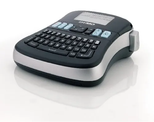 DYMO LabelMANAGER 210D - Etikettmaker - S/H - termotransfer - Rull (1,2 cm) - 180 dpi - kutter - 1 linjes utskrift, 2-linjers utskrift - svart, sølv