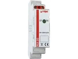 Relpol modullampe 1-fase 230V AC LED grønn RLK-1G (863027)