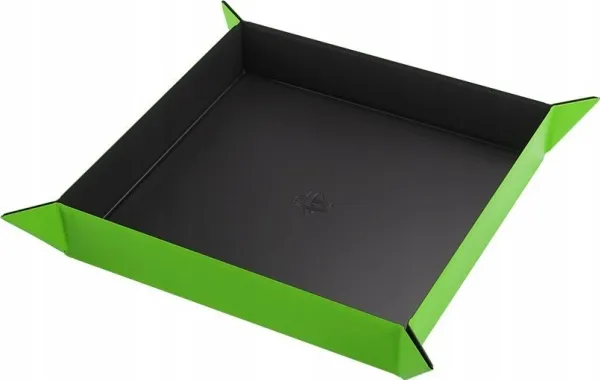 Gamegenic magnetbrett for terninger - firkant - sort/grønn