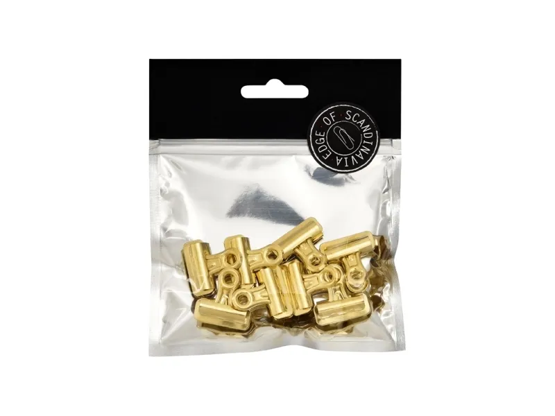 Edge of Scandinavia Bulldogklemmer 25mm 8st Guld - (6 stk.)