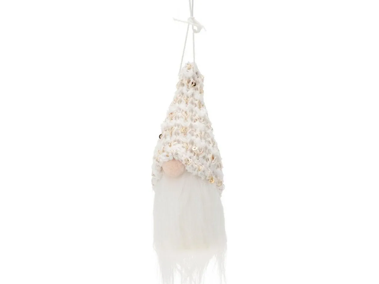 Home Styling Collection DEKORATIV ANHENG NISSENS 11CM HVITE PALJETER