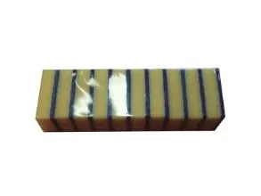 Multisvamp Mini 9x6x3 cm med Skuresål Gul/Blå,50 pk x 10 stk/krt