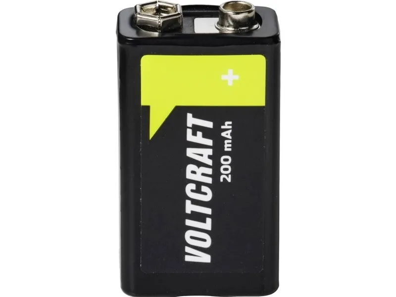 9V blokkbatteri VOLTCRAFT NiMH 8,4 V 200 mAh, 1 stk