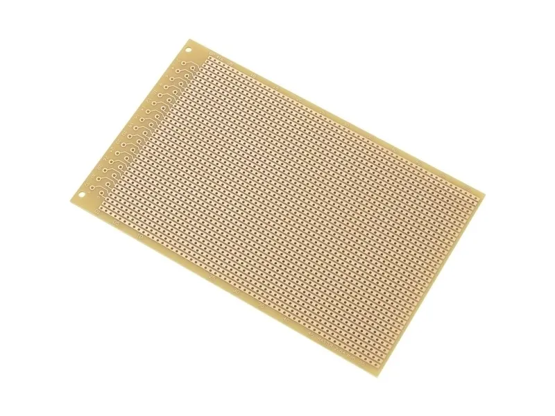 TRU COMPONENTS SU527466 europrintplate hardt papir (L x B) 16 x 10 cm 35 µm rutenett 2,54 mm 1 stk
