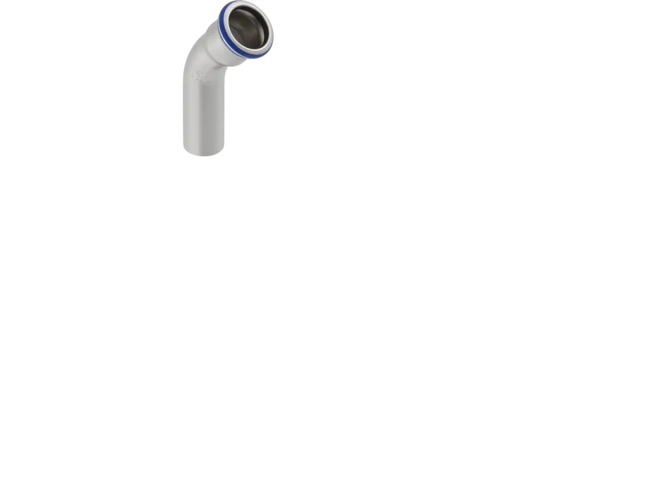 GEBERIT Bøjning 45 grader rustfri 76,1 mm muffe / nippel mapress