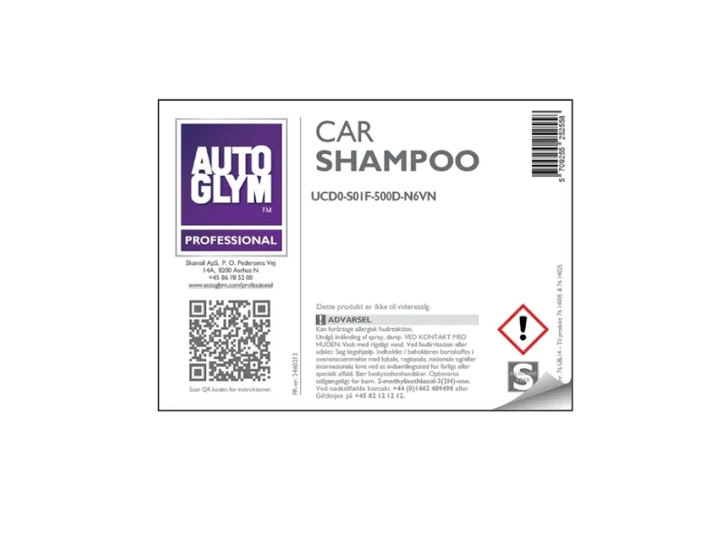 Label Autoglym Carshampoo No. 14