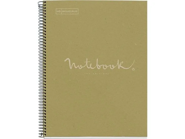 MIQUELRIUS Notatbok MIQUELRIUS NB-1 Følelser, A4, kvadratisk, 80 sider, 90 g, øko-grønn