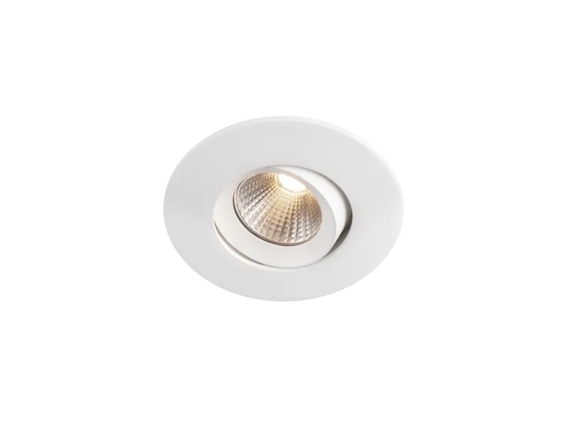 LED-downlight Optic S Quick ISO Hvid Tune 2000-2700K, 230 lm, Ra>95, 3SDCM, 36°, 4,5W, IP44. Fasedæmpbar driver inkluderet