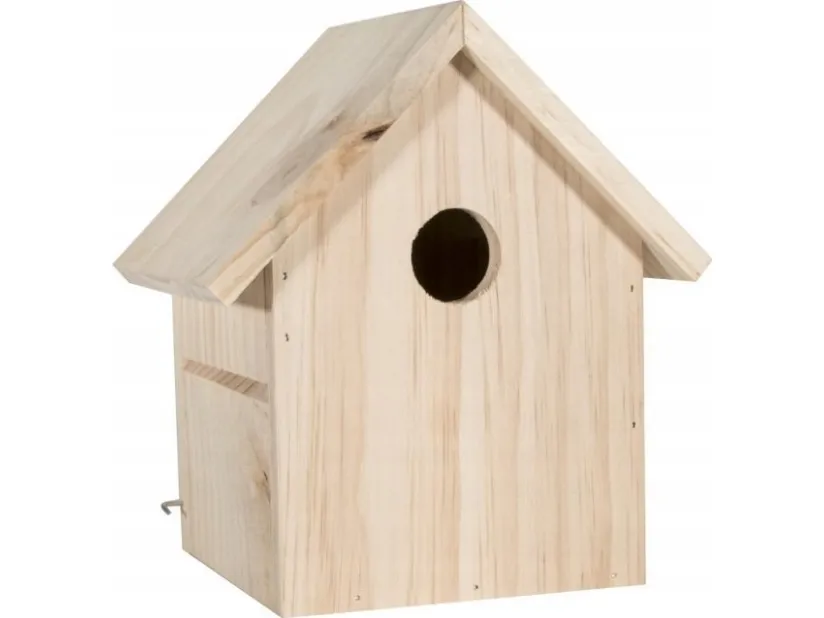 Garden&Fun fuglehytte av sedertre med 2 utskiftbare fronter i settet 21x15,5x32 cm