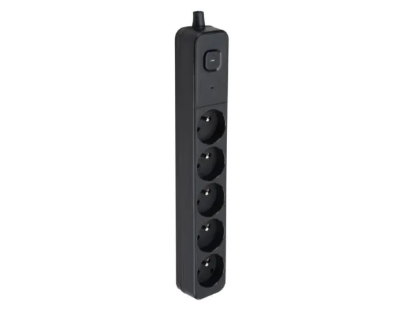 Montis strømskinne svart 5-spors strømskinne 3m MT187-BK-3