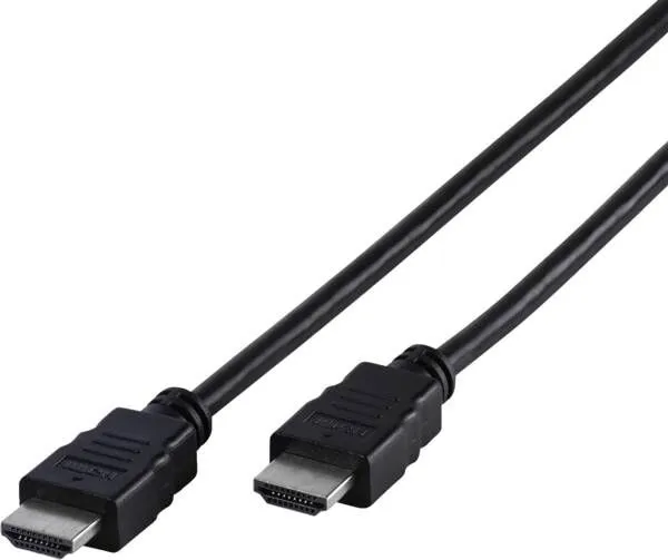 Vivanco VVVHFM15MMK, 1,5 m, HDMI Type A (Standard), HDMI Type A (Standard), Svart