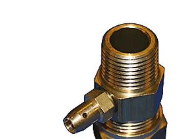 Gasprøvestuds 18mm x 1/2'' Mes -
