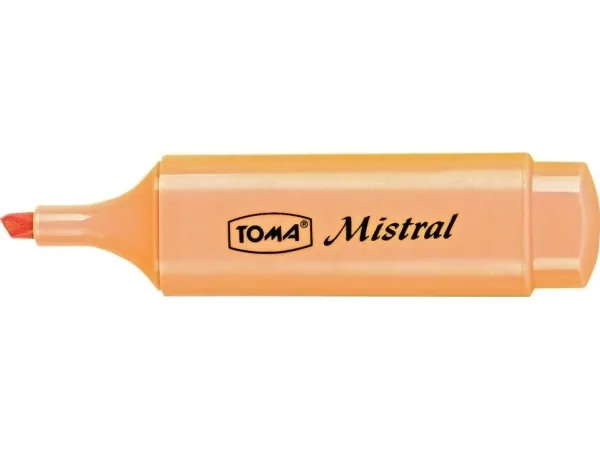 Mistral pastelloransj markeringspenn (10 stk) TOMA
