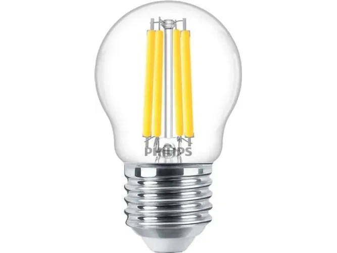 Philips MASTER Value LED Krone Dæmpbar 3,4W (40W) E27 P45 927 Klar Glas