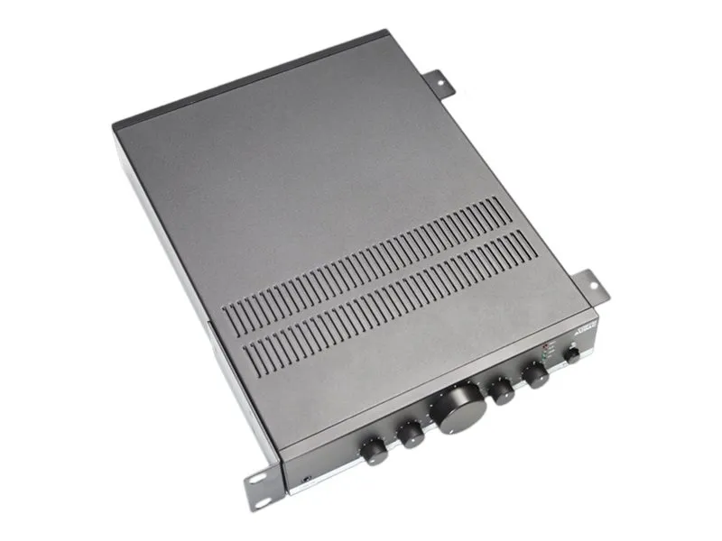 Audac COM108 - Mikserforsterker - med strømforsyning - 2-kanalers - 80 watt - kan monteres i rack
