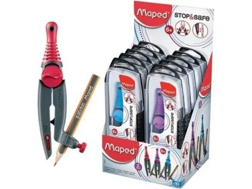 Kartlagt Stop&Safe kompass + MAPED blyant