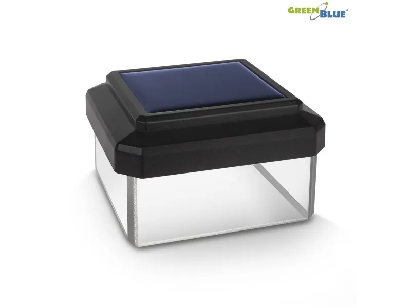 Solcelle-LED-lampe GreenBlue stolpebelysning 80x80 mm, vokso tak GB127