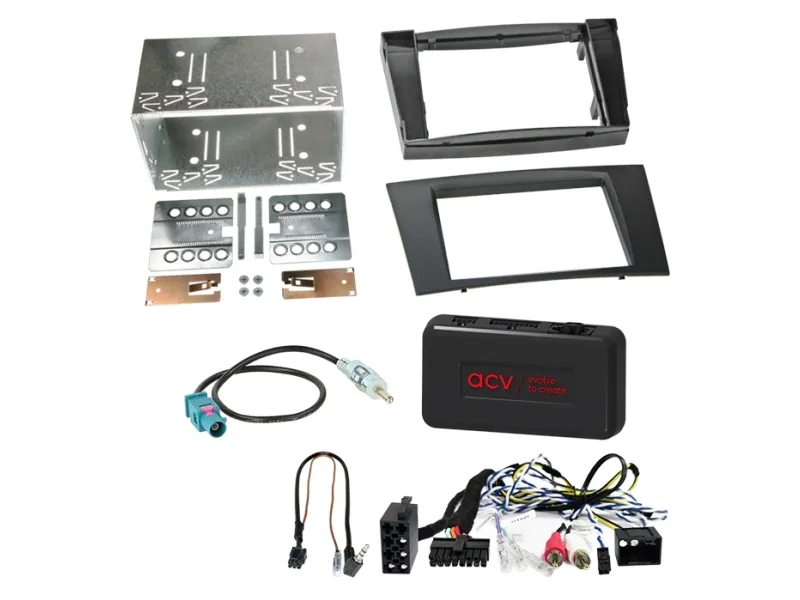 Komplett 2-DIN-kit til Mercedes CLS (C219)/E-Class (W211)