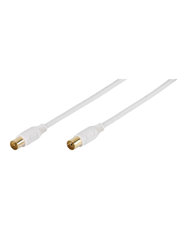 Vivanco 90dB Antenna Cable 2x shield 10m White