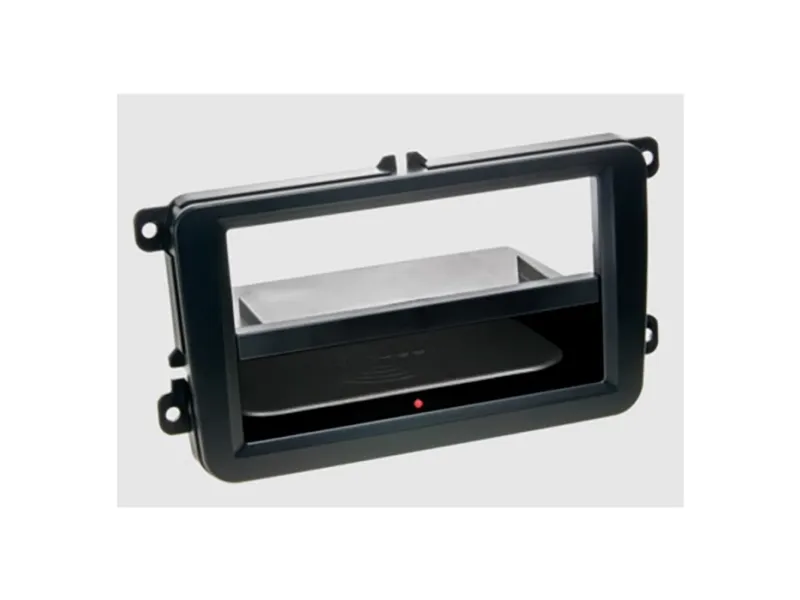 2-DIN ramme med QI ladning til Seat/Skoda VW