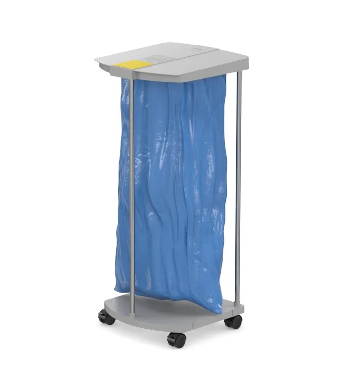 Hailo ProfiLine MSS XXXL, Frittstående søppel-pose holder, Grå, Innendørs, Aluminium, Metall, Plast, 120 l, 4 hjul