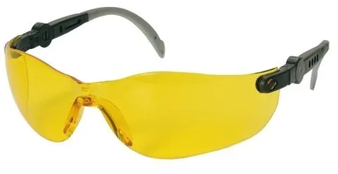 Eyewear sikkerhedsbrille gul - Space Comfort, 99,9% UV-beskyttelse, justerbare stænger