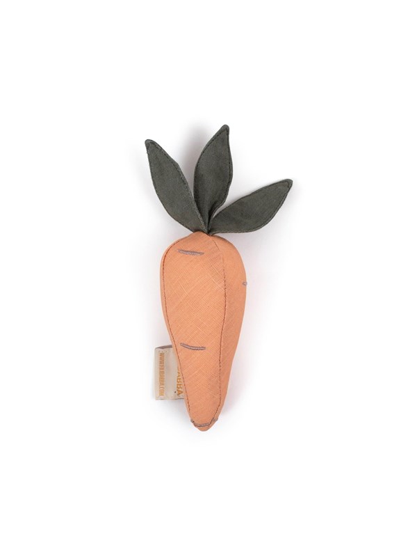Filibabba Linen rattle - Carrot