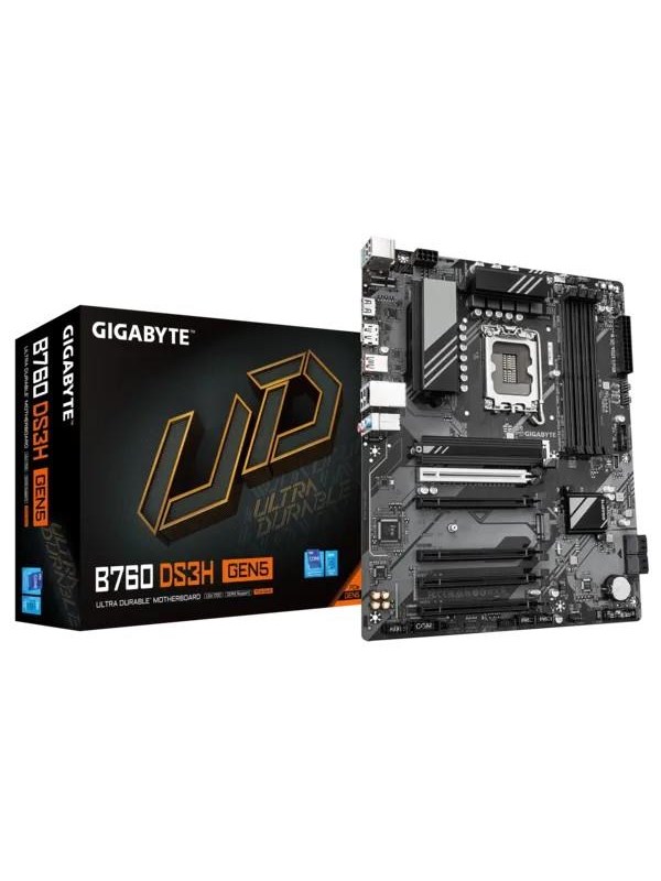 GIGABYTE B760 DS3H GEN5 - motherboard - ATX - LGA1700 Socket - B760 Hovedkort - Intel B760 - Intel LGA1700 socket - DDR5 RAM - ATX