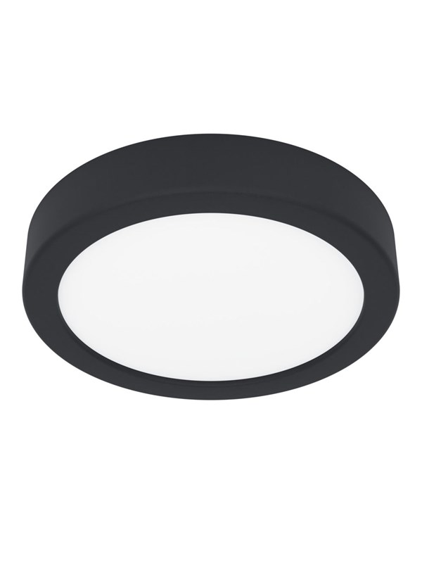 EGLO FUEVA 6 PLAFOND Ø165 CCT 7.5W 1000LM IP44 SVART