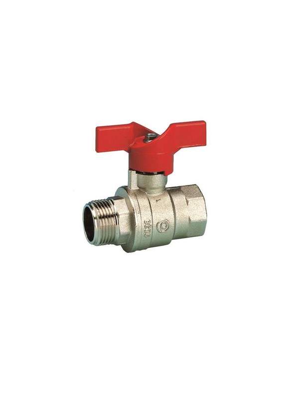 Pettinaroli F x m "new compact" fullway ball valve red butterfly hand