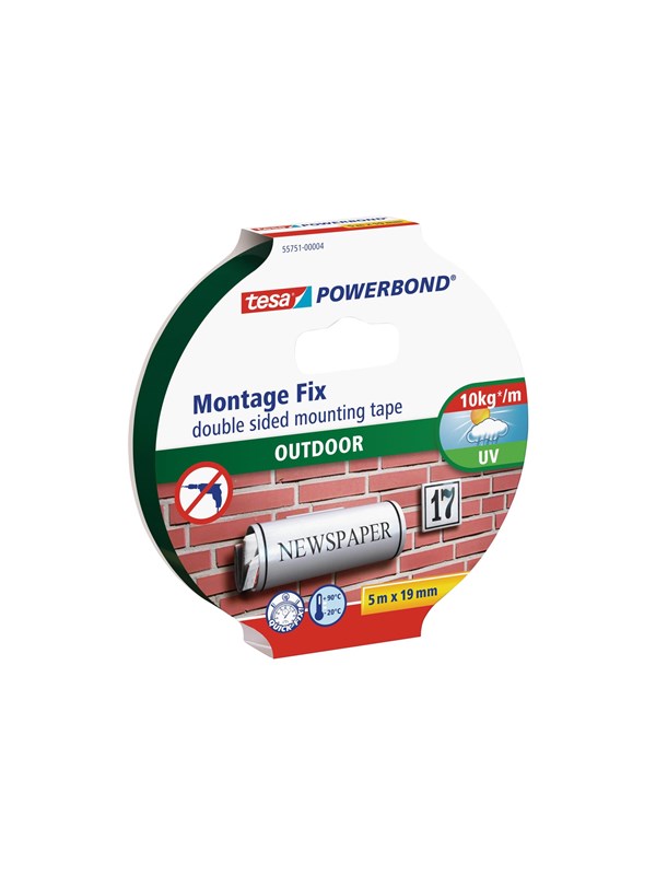 tesa Powerbond Double Sided Mounting Tape 19mm x 5m