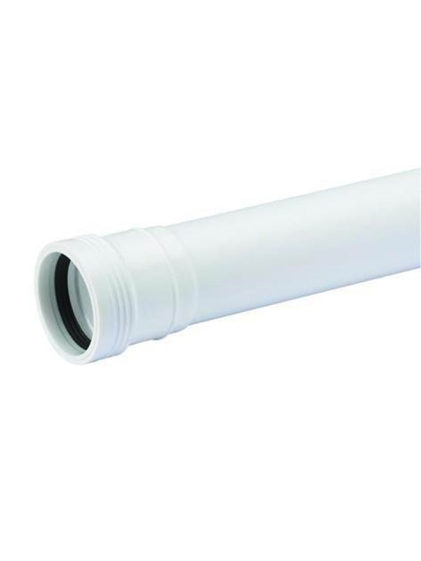 Wavin Wafix pp pipe with sleeve 40 x 500 mm white