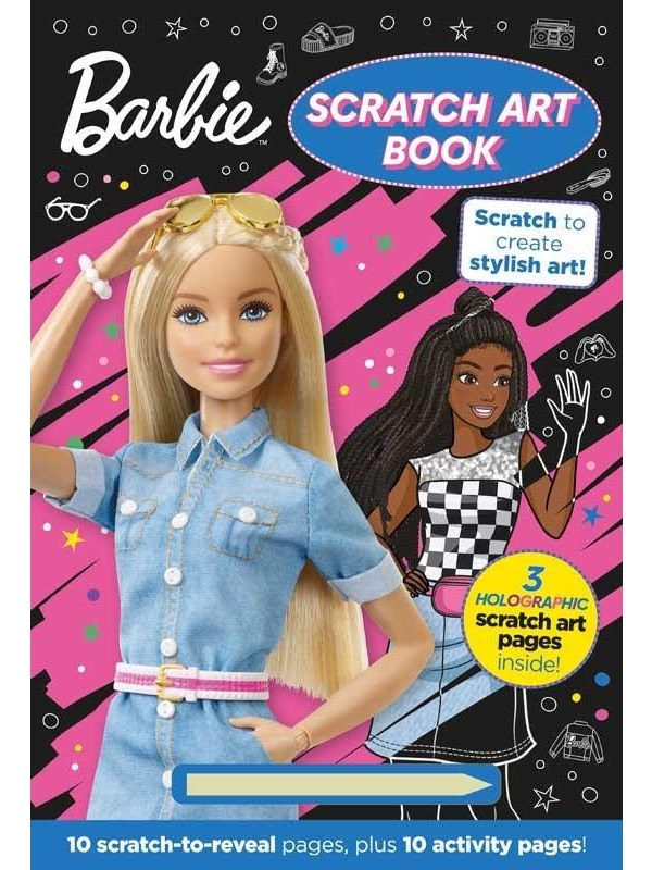 Alligator BARBIE Scratch Art Book