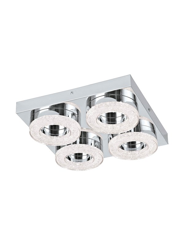 EGLO FRADELO wall / ceiling light chrome clear