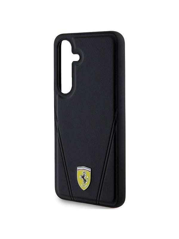 Ferrari Hot Stamp V Lines MagSafe Case for Samsung Galaxy S24 - Black