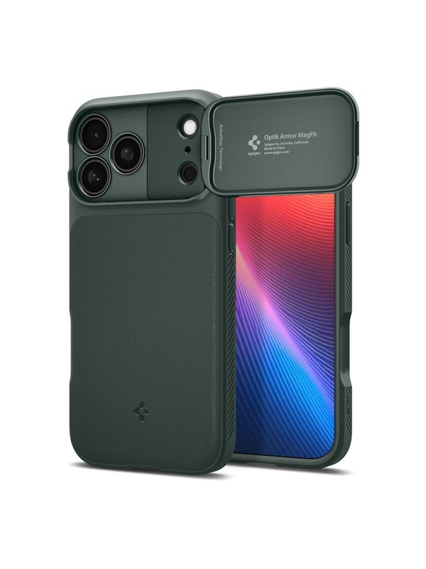 Spigen Optik Armor MagSafe - abyss green - iPhone 17 Pro