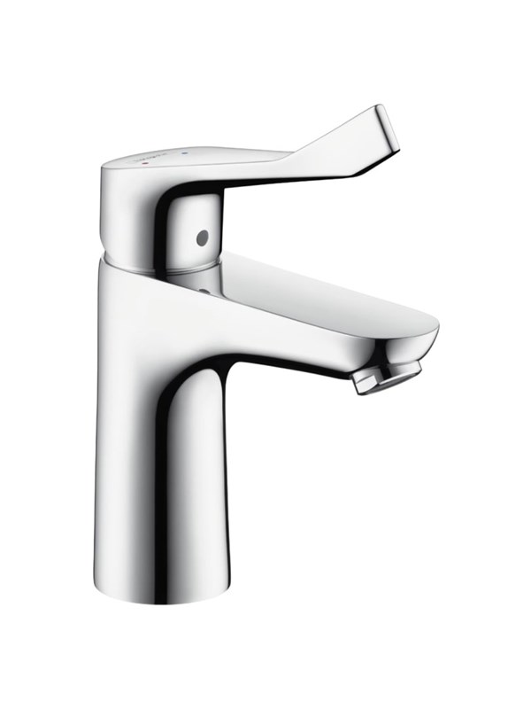 Hansgrohe focus care 100 basin mixer with extra long handle