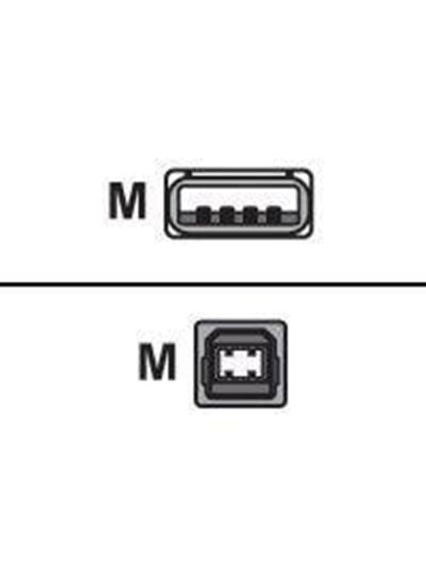 Roline USB2.0 Cable. A-B. M/M. 1.8m
