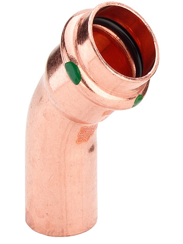 Viega Profipress bend 45° 12 Copper/bright 292577