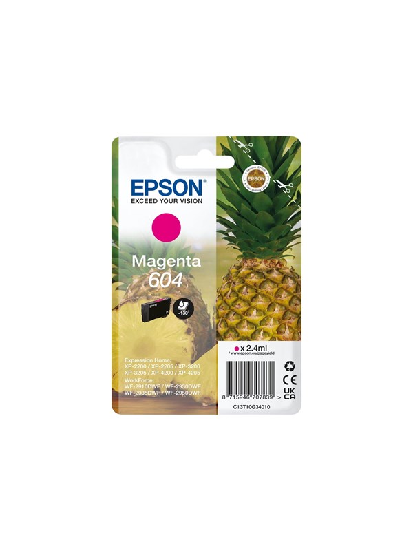 Epson 604 Singlepack - magenta - original - ink cartridge